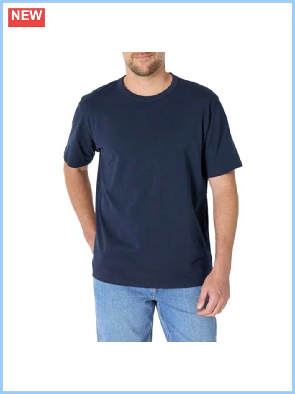 Men's Heavyweight Cotton Relaxed Fit Crew Neck T-Shirt Short Sleeve